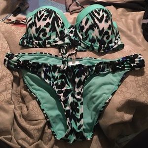 Rampage lace-up bikini